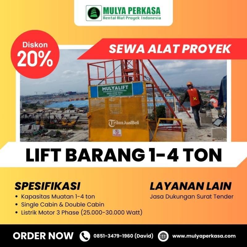 Sewa Lift Barang Cargo Material - Surabaya 