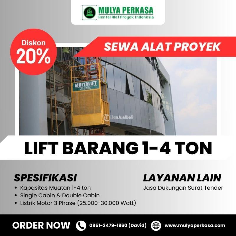Sewa Lift Barang Cargo Material - Surabaya 