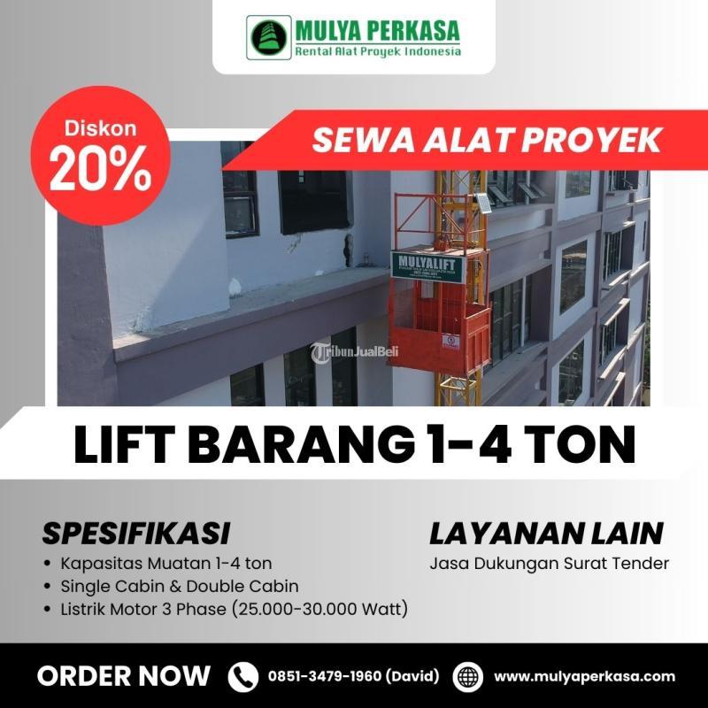 Sewa Lift Barang Cargo Material - Surabaya 
