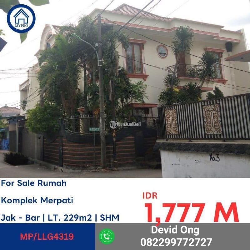 Dijual Rumah, LT. 229m2, LB. 229m2, SHM, 5KT, 3KM, Jl Merpati Cengkareng - Jakarta Barat
