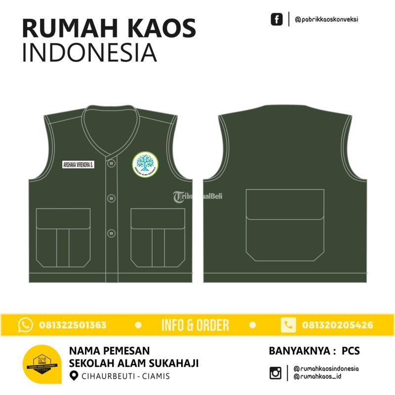 Termurah Rompi Custom Seragam Custom Bordir - Kampar