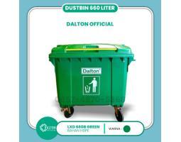 Tempat Sampah Jumbo 660 Liter Bahan Hdpe Merk Dalton Lengkap Beroda - Surabaya