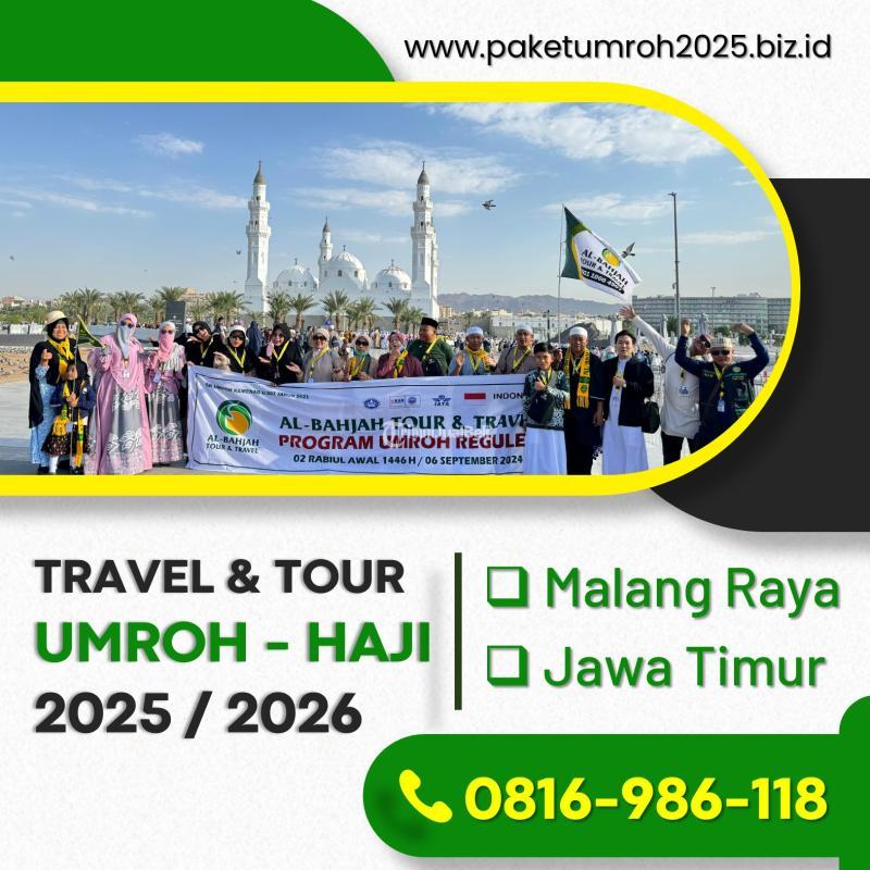 Travel Umroh Akhir Tahun 2025 Tumpang AL Bahjah - Malang Kota