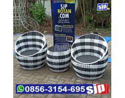 Kursi  Rotan Sintetis, Kursi Teras Rotan Sintetis Outdoor - Malang
