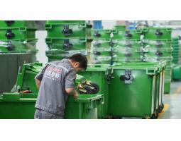 Pusat Tempat Sampah 660 Liter Bahan Plastik Hdpe Merk Dalton - Bandung