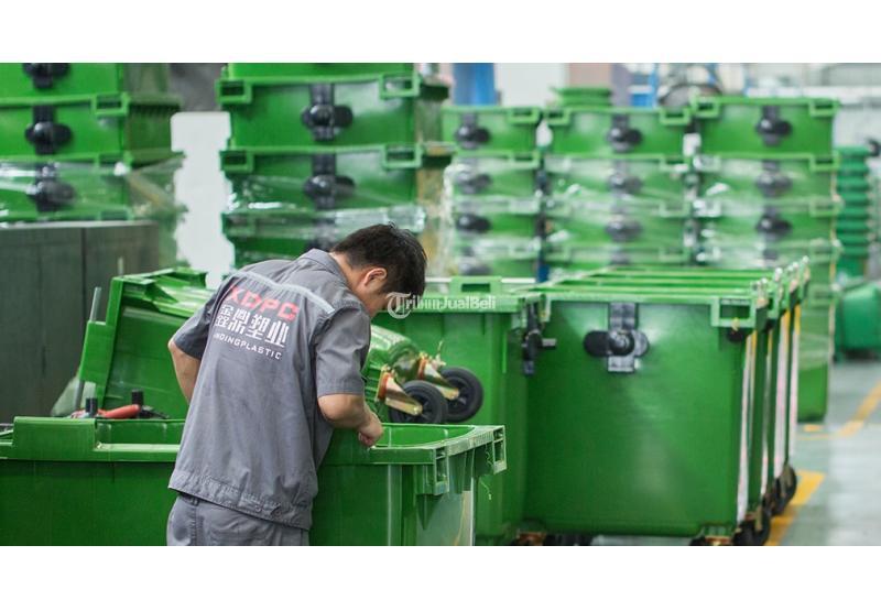 Pusat Tempat Sampah 660 Liter Bahan Plastik Hdpe Merk Dalton - Bandung