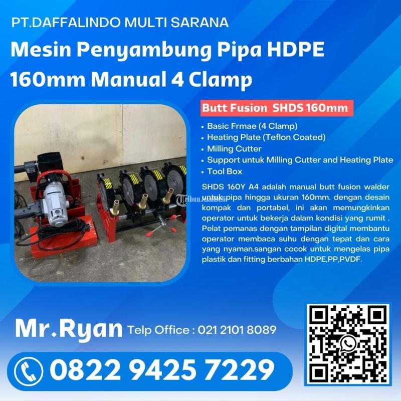 Mesin Las Pipa Hdpe Manual 4 Clamp Uk 160mm Merk AMD - Jakarta Timur 