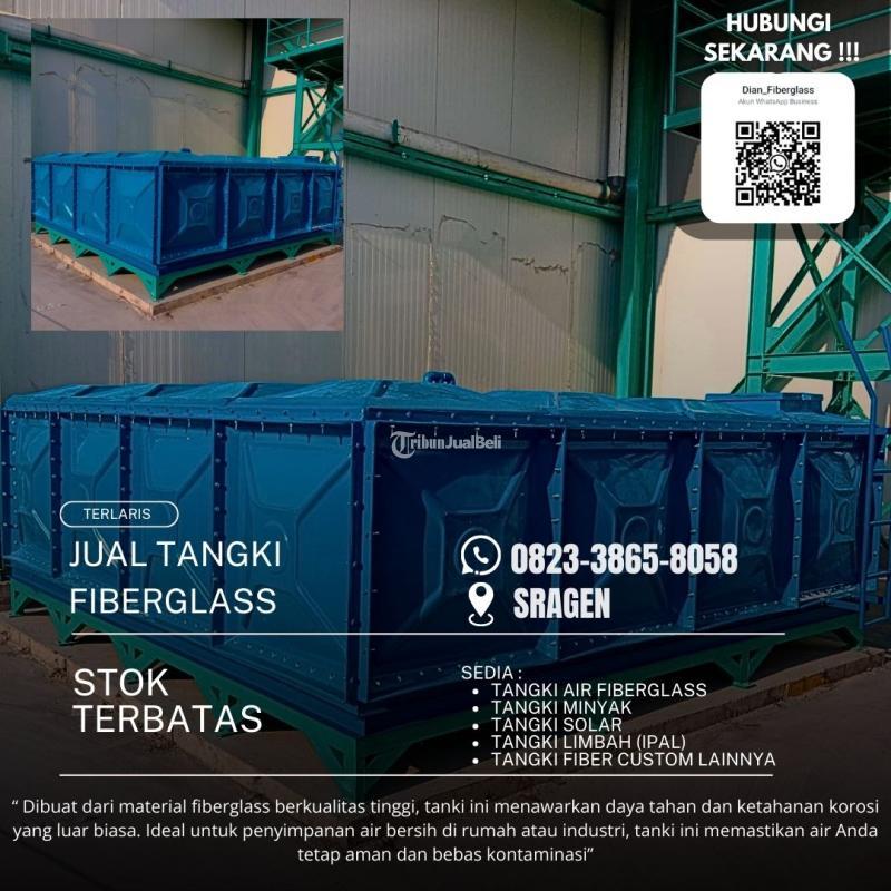 Tangki Air Fiberglass FRP 8000 Liter - Sragen 