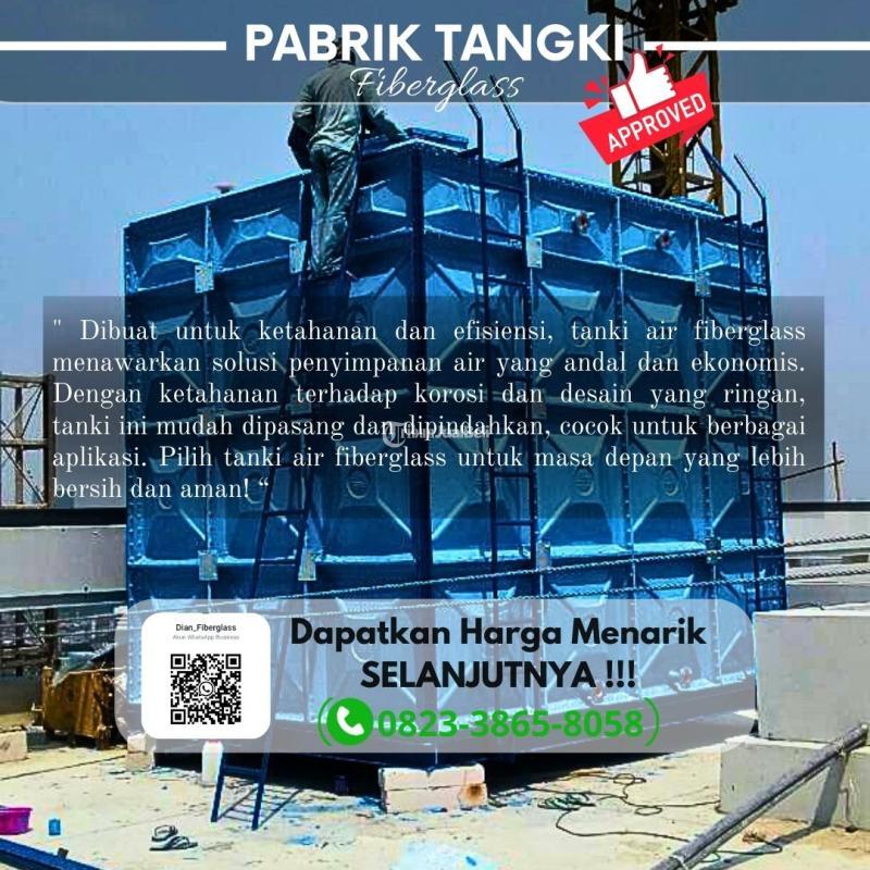 Tangki Air Fiberglass FRP 8000 Liter - Sragen