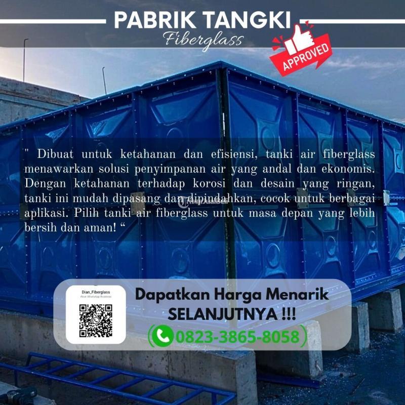 Tangki Air Fiberglass FRP 8000 Liter - Sragen