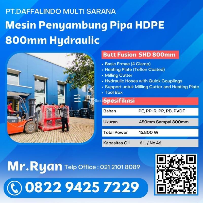 Alat Penyambung Pipa Hdpe Uk 800mm  Butt Fusion Welding Machine - Jakarta Timur 
