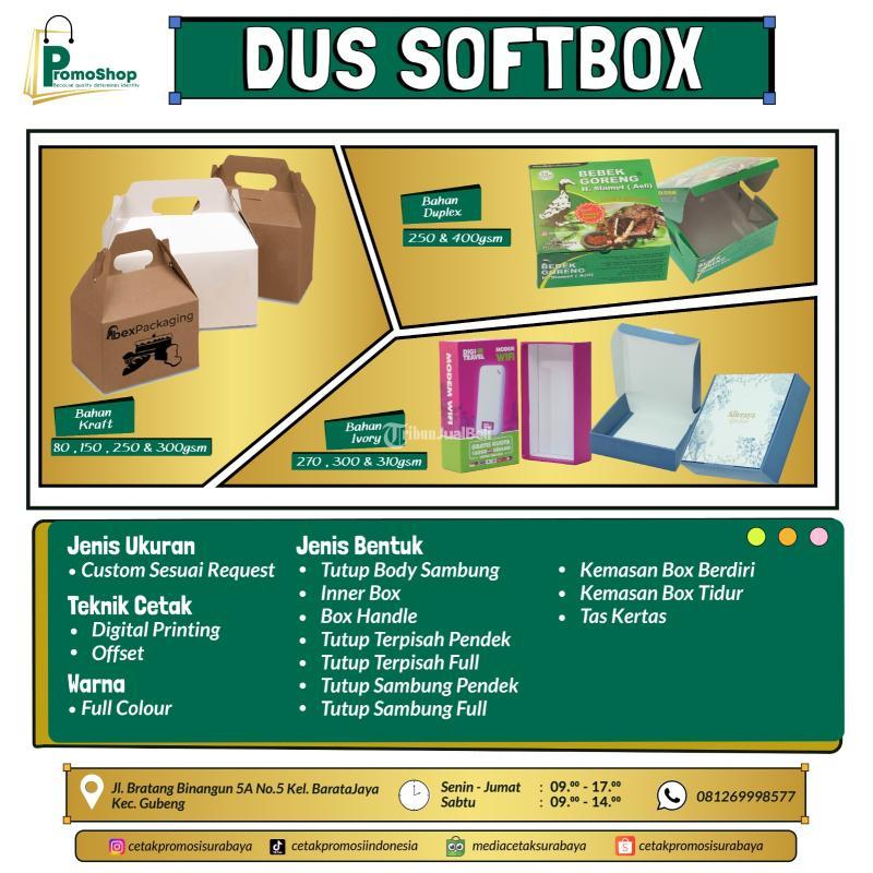 Tempat Cetak Dus Packaging Ukuran Custom Kecil Murah - Surabaya