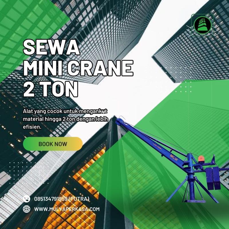 Jasa Rental Mini Crane Proyek 1-2 Ton - Surabaya