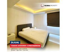 Dijual Apartemen Fully Furnished, 2 Bedroom, Lantai Atas, Taman Anggrek Condominium - Jakarta Barat 