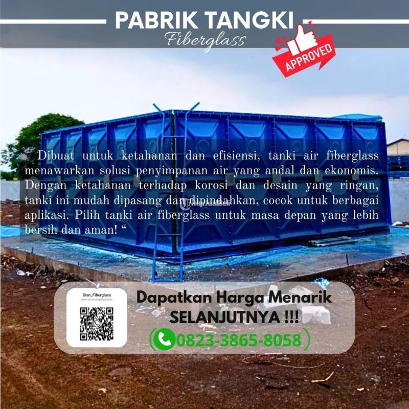Roof Tank Panel FRP Fiberglas 4000 Liter Bergaransi - Wonogiri