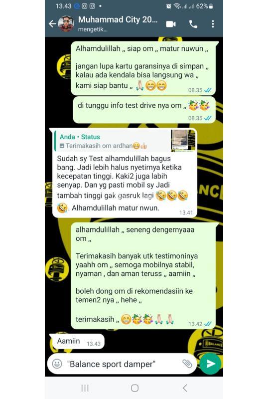 Agar Mobil Lebih Empuk Bebas Gruduk Pakai Balance Peredam Guncangan - Bandar Lampung