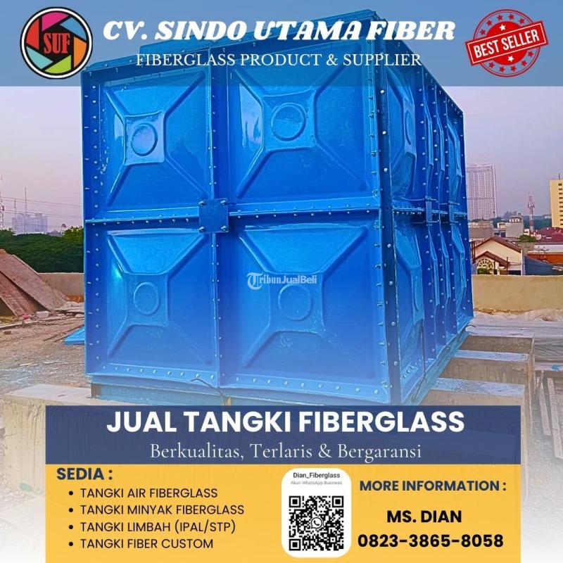 Tangki Air Fiberglass FRP 10000 Liter Berstandar Tinggi - Madiun