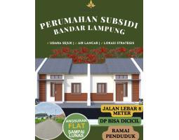 Dijual Rumah Subsidi 2KT 1KM SHM Pusat Kota Hunian Lokasi Strategis - Bnadar Lampung