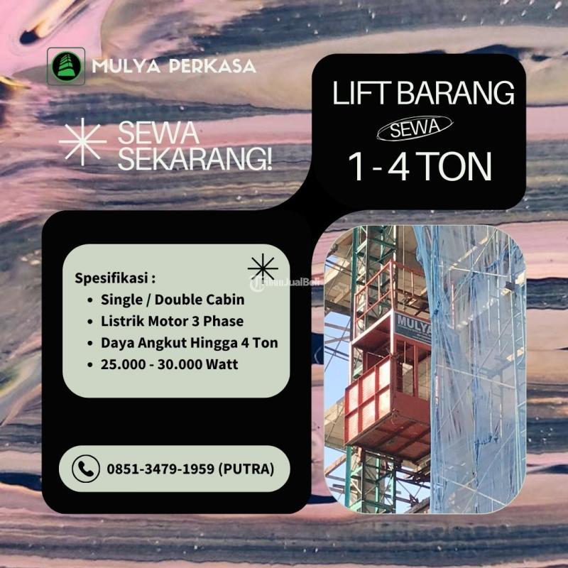 Sewa Lift Barang Lift Material Alimak - Malang Kota 