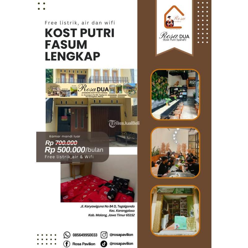 Disewajan Kost Putri Di Malang Yang Dekat Dengan UMM - Malang