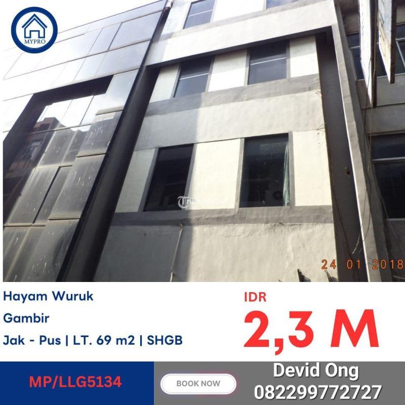 Dijual Ruko Luas 250 m2 Bekas Murah di Hayam Wuruk, -Jakarta Pusat