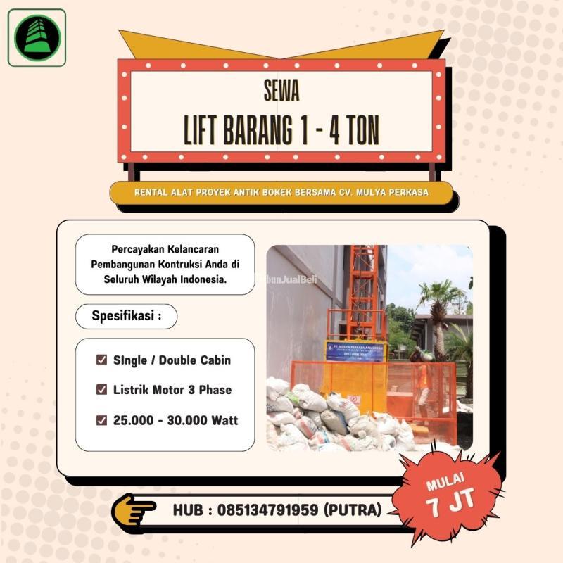 Sewa Lift Barang  Material Alimak - Semarang 