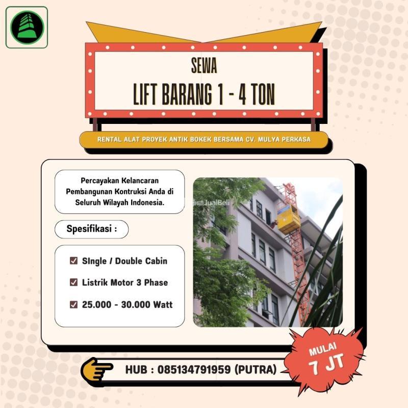 Sewa Lift Barang Material Alimak - Semarang 