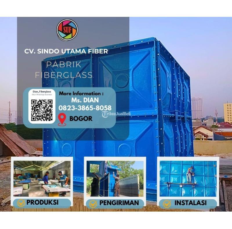 Tangki Panel Fiberglass FRP 12000 Liter - Bogor