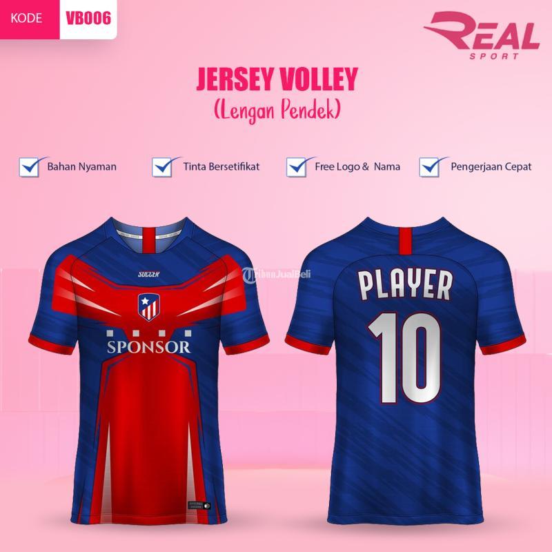 Kaos Jersey Voli Putra Pabrik di Sidoarjo
