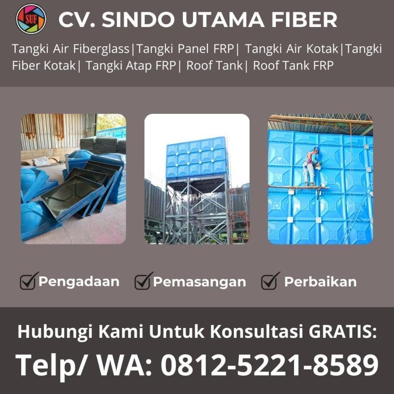 Tangki Panel Fiberglass, Tangki Fiber Kotak - Klaten