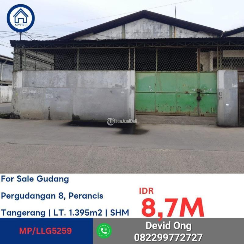 Dijual Lelang Gudang Murah SHM di Pergudangan 8 - Tangerang Banten