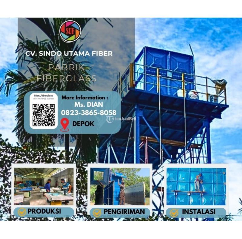 Tangki Air Fiberglasas FRP 4000 Liter terbaik - Depok
