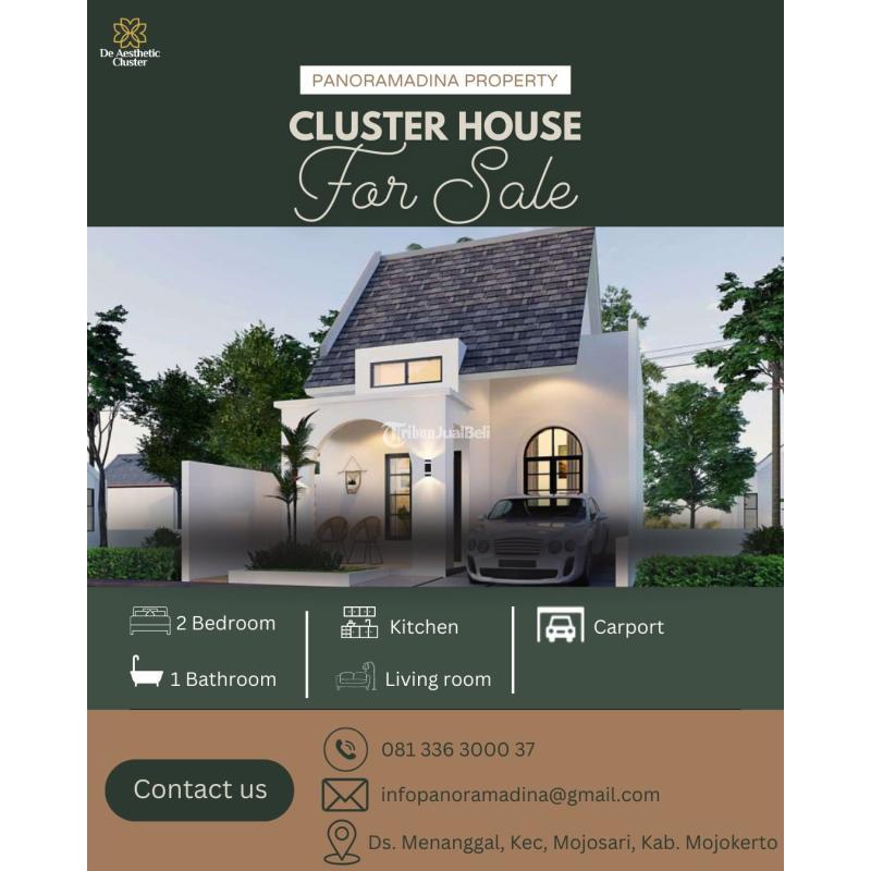 Dijual Rumah 2KT 1KM SHM Di Perumahan Mojosari Aesthetic - Mojokerto