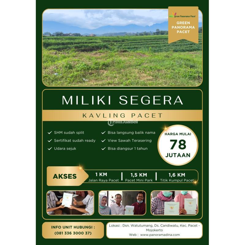 Dijual Tanah Kavling Luas 72m2 SHM Pacet Lokasi Strategis dengan Harga Terjangkau - Mojokerto