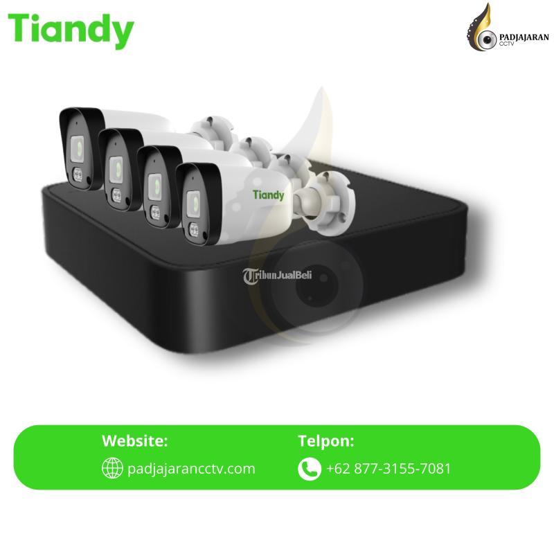 Tiandy TC-KIT 4CH AK 2MP IP Camera POE Paket 4 Kamera CCTV Outdoor Audio Praktis - Bogor Kota