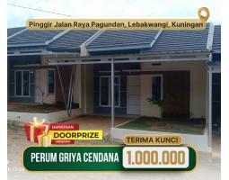 Dijual Rumah Perumahan Kuningan 2KT 1KM Lokasi Pinggir Jalan Raya Dengan Uang Muka 1 Juta All In - Kuningan