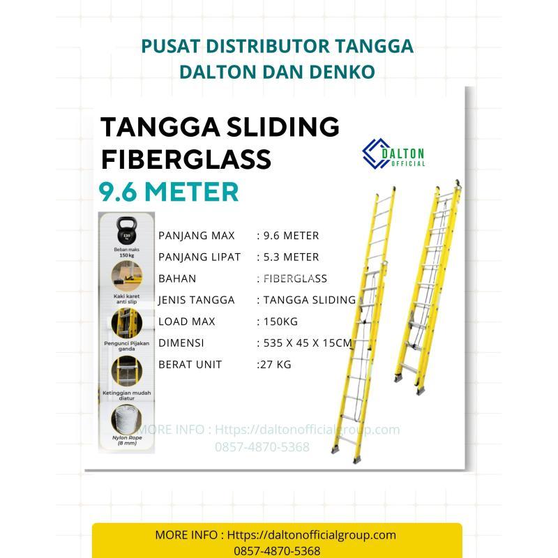 Tangga Fiberglass 9 Meter Merk Denko Tangga Fiber 9M - Surabaya