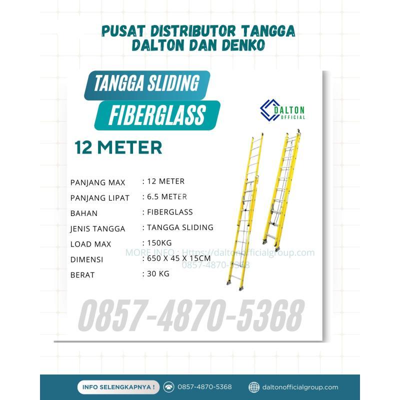 Tangga Sliding Fiberglass Ukuran 12 Meter - Surabaya