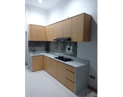Kitchen Set Hpl Serat Kayu Aesthetic - Surabaya