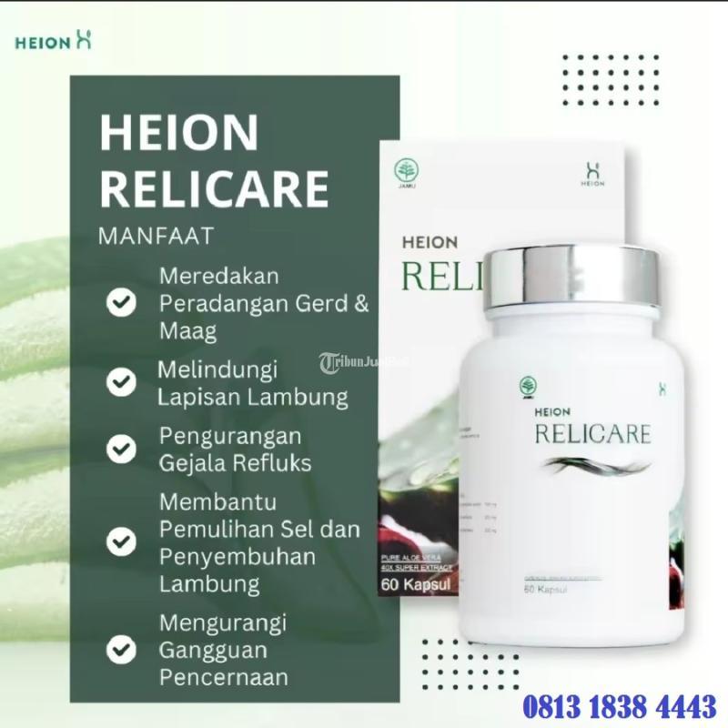 Relicare 30 Kapsul Herbal Alami Solusi Asam Lambung Maag dan Gerd Ampuh - Jakarta Timur