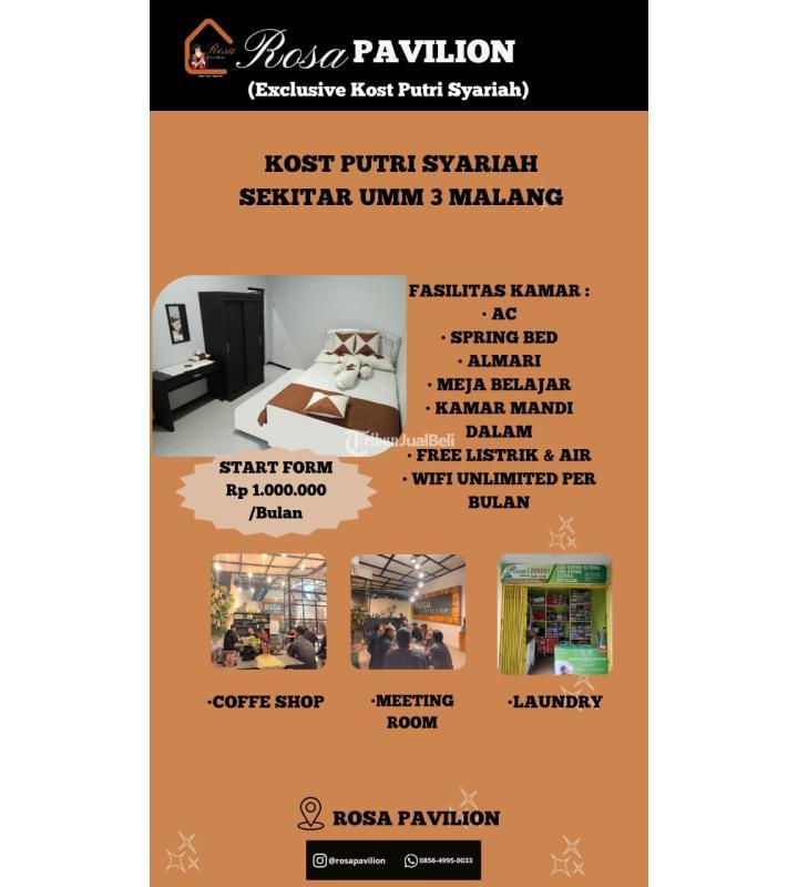 Disewakan Kost Putri Syariah Area UMM 3 - Malang