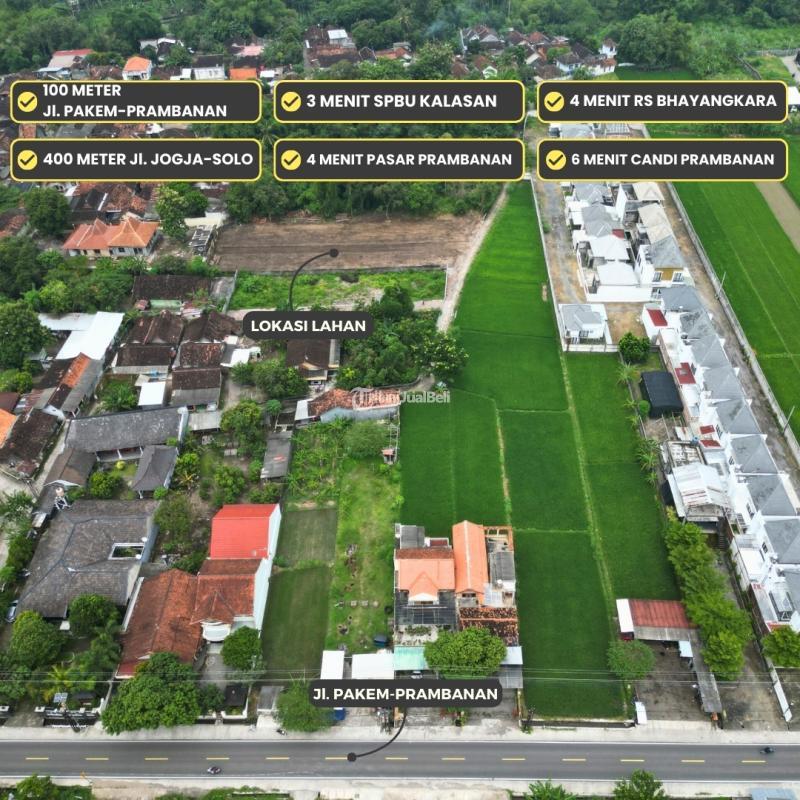 Dijual Tanah Kavling Utara Jalan Raya Jogja-solo Proliman Bogem - Sleman