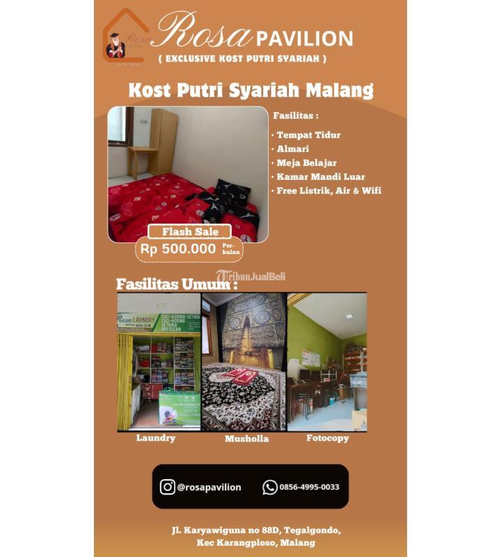 Disewakan Kost Putri Murah - Malang