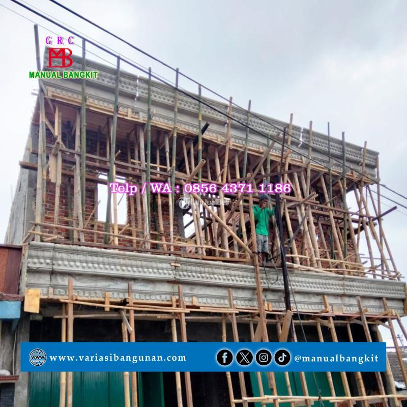 Lisplang Cor Rumah Minimalis Motif Lingkaran - Magelang