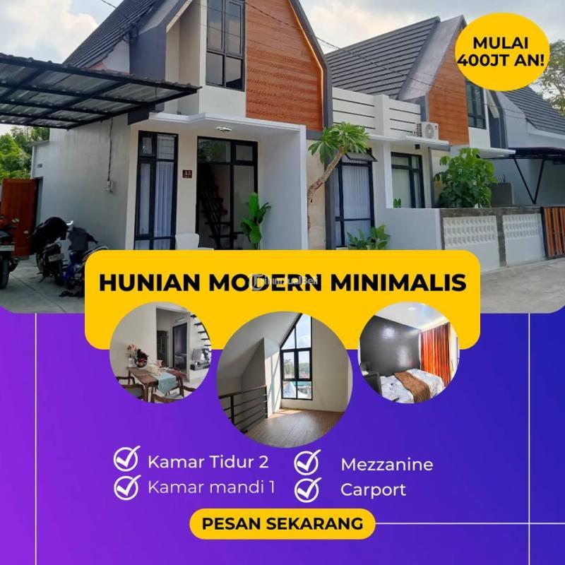 Dijual Rumah Sisa 1 Unit Desain Scandinavian, Tipe 45 2KT 1KM SHM - Bantul 