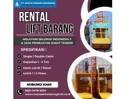 Sewa Lift Barang 1- 4 Ton Murah Meriah - Gianyar