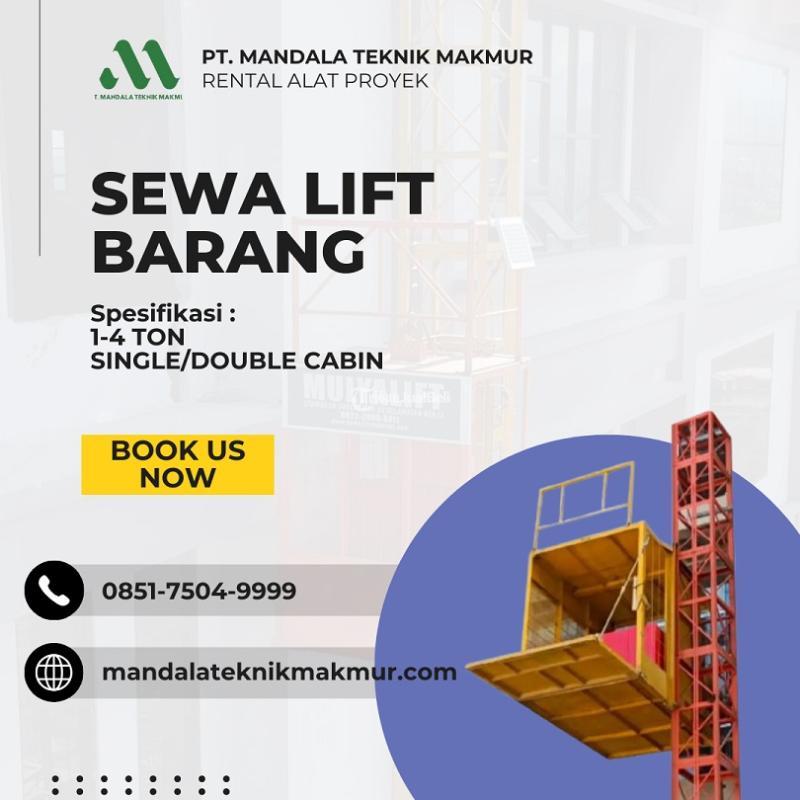 Lift Barang 2 Ton Single 3 Phase - Badung