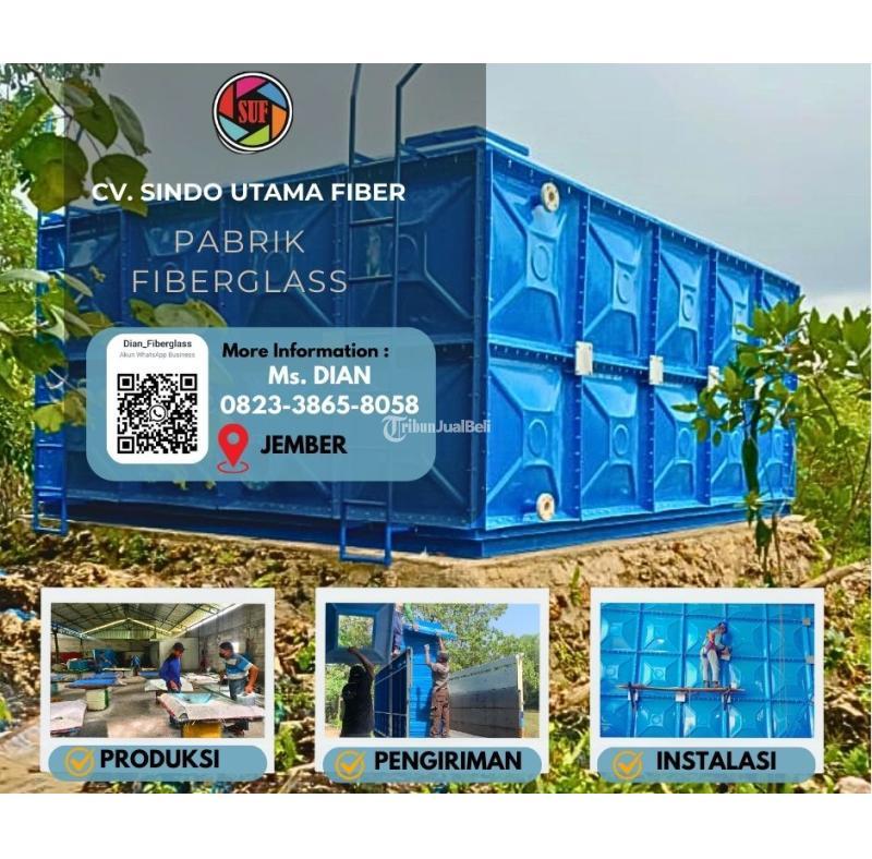 Bermutu Tinggi Pabrik Tangki Fiberglass Frp Berkualitas - Jember 
