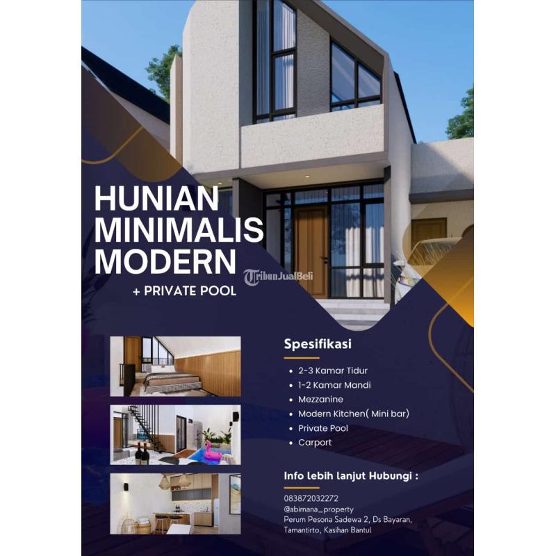 Dijual Rumah KPR Tipe 55 SHM 2KT Scandinavian Mezzanine - Bantul