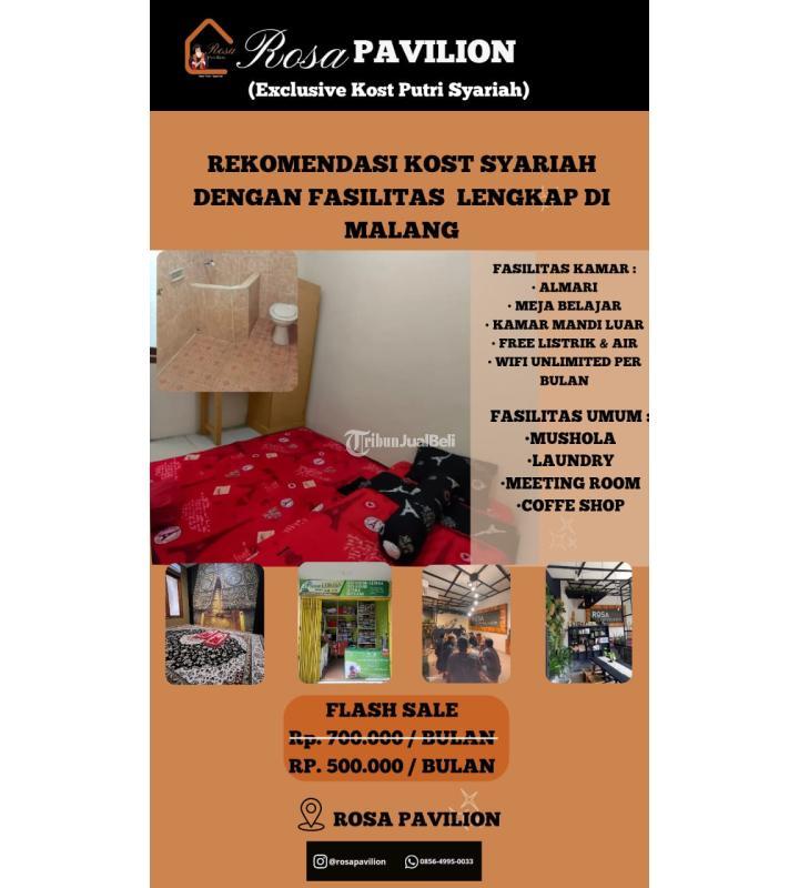 Disewakan Kost Syariah Fasum Lengkap - Malang
